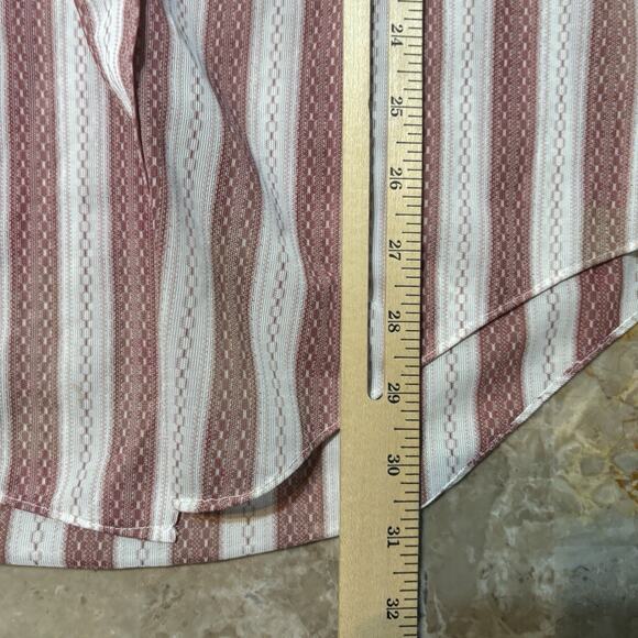 Vintage Le Mans Knit Shirt Mens Large White Red Permanent Press True 80s Dagger - Picture 5 of 10